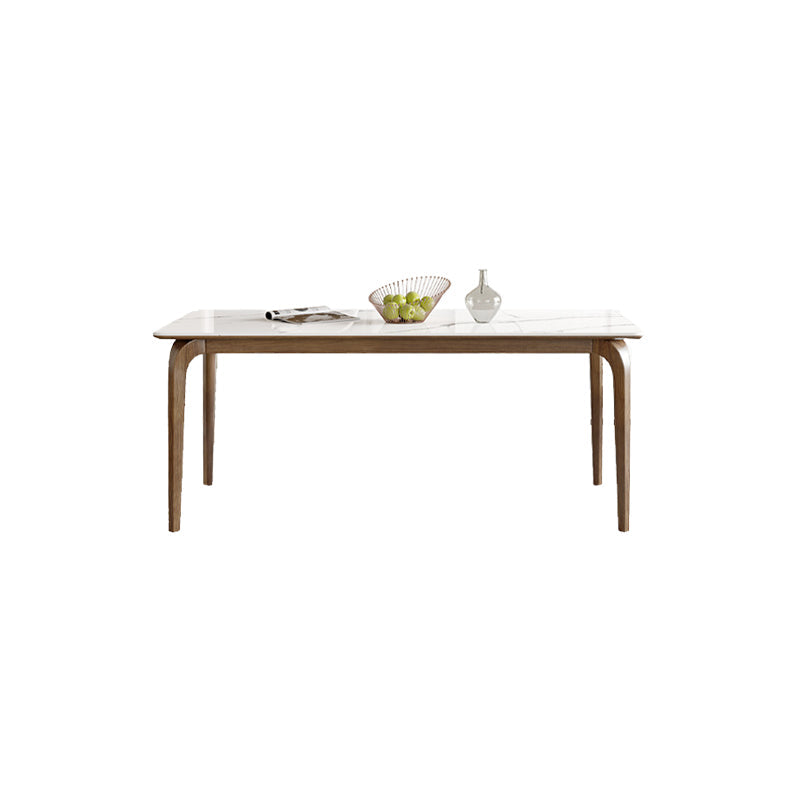 Ensemble de restauration en pierre blanche moderne 1/5/6/7 pièces Table à manger avec chaises blanches