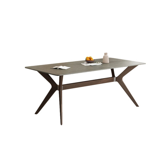 Juego de mesa de comedor rectangular 1/4/5/7 piezas de comedor gris moderno para el hogar