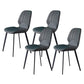 Black Stone Top Dining Table Set with Gray Chairs 1/4/5/7 Pieces Modern Dinette Set 4 Grey Chairs Clearhalo 'Dining Room Sets' 'Dining Tables & Seating' 'dining_room_set' 'furn' 'furn_dining_room_set' 'Furniture' 'Kitchen & Dining Furniture' 6543003