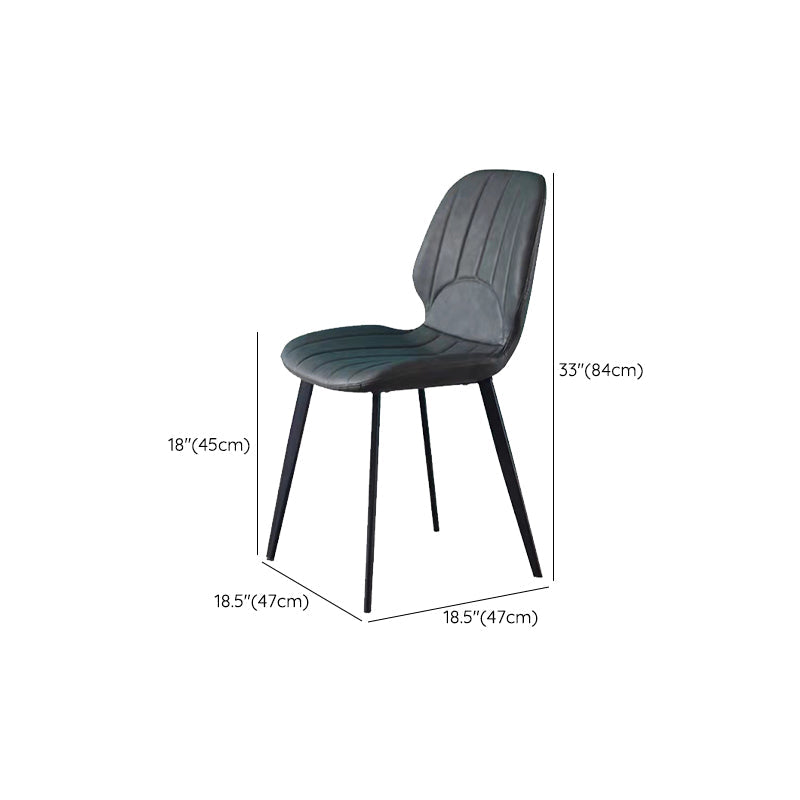 Black Stone Top Dining Table Set with Gray Chairs 1/4/5/7 Pieces Modern Dinette Set Clearhalo 'Dining Room Sets' 'Dining Tables & Seating' 'dining_room_set' 'furn' 'furn_dining_room_set' 'Furniture' 'Kitchen & Dining Furniture' 6543009