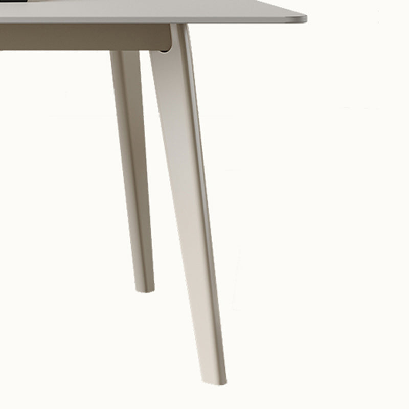 Contemporain 1/2/5/7 Pièces Ensemble de restauration Rectangle Table à manger en pierre pour cuisine