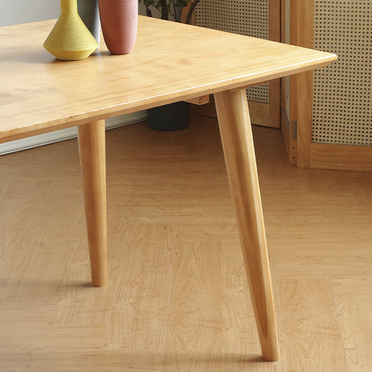 Juego de comedor de madera de pino moderno 1/2/3/5/7 Piezas Set de comedor de acabado natural