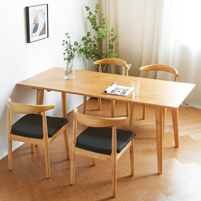 Modern Pine Wood Dining Set 1/2/3/5/7 stukken Natural Finish Dinette Set