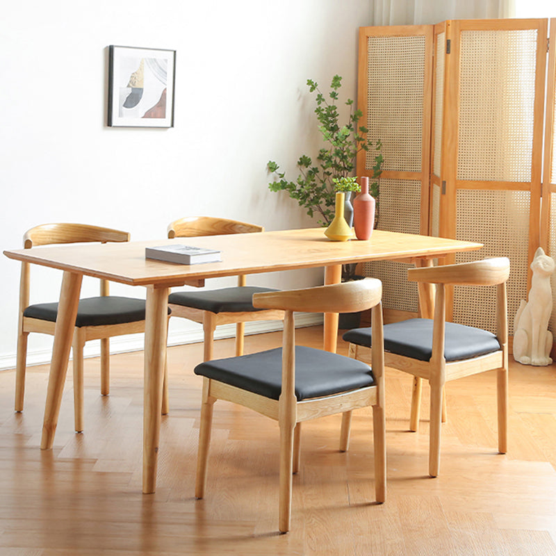 Modern Pine Wood Dining Set 1/2/3/5/7 stukken Natural Finish Dinette Set