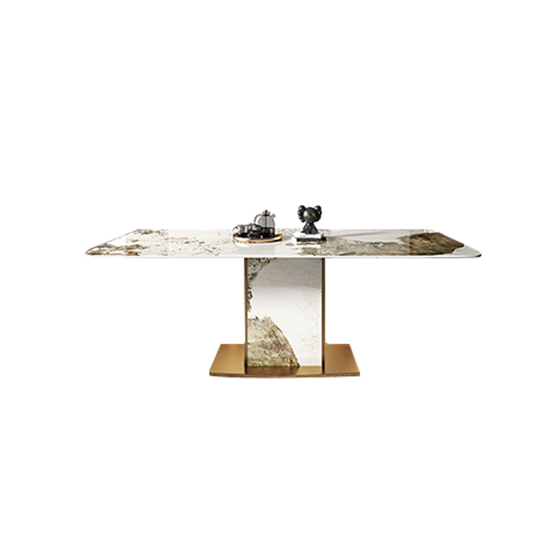 Nordique 1/2/4/5/7/9 Pièces meubles Rectangle Table à manger en pierre