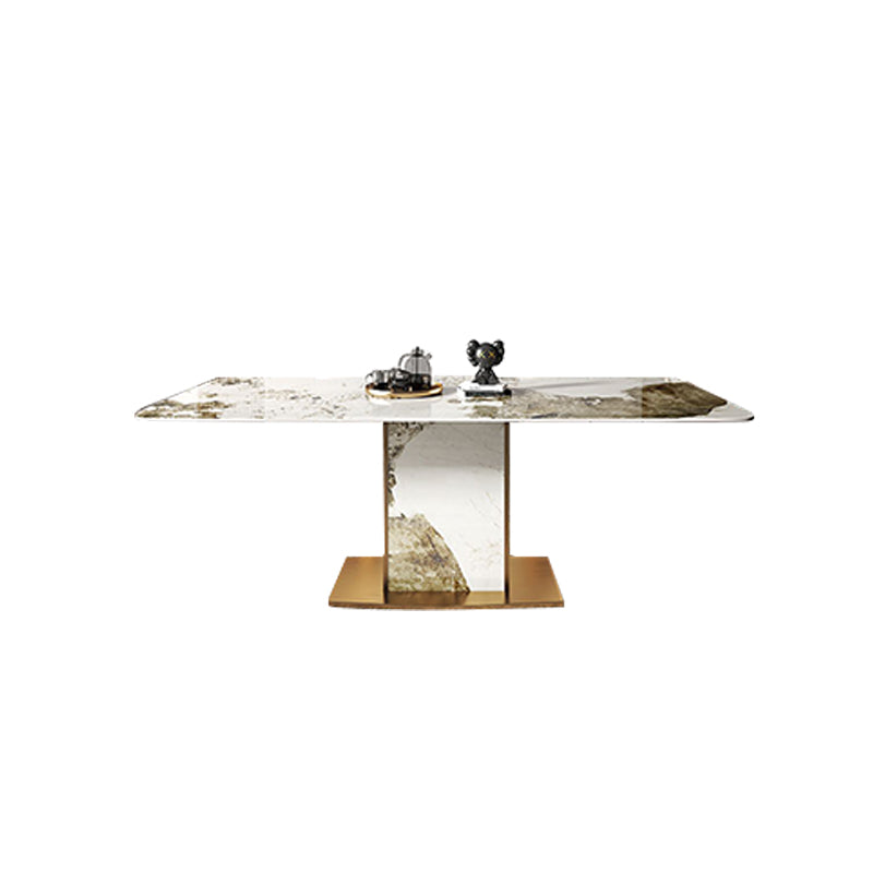 Nordique 1/2/4/5/7/9 Pièces meubles Rectangle Table à manger en pierre