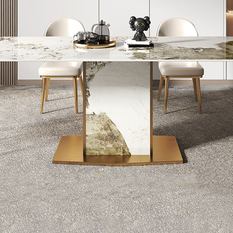 Nordique 1/2/4/5/7/9 Pièces meubles Rectangle Table à manger en pierre