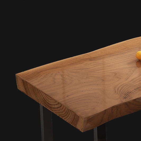 Juego de mesa de comedor de madera maciza industrial 1/4/5/7 piezas de comedor marrón juego para el hogar