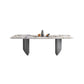 Contemporary 1/3/4/6/9 Pieces Dining Set Rectangle Stone Dining Table Set in White