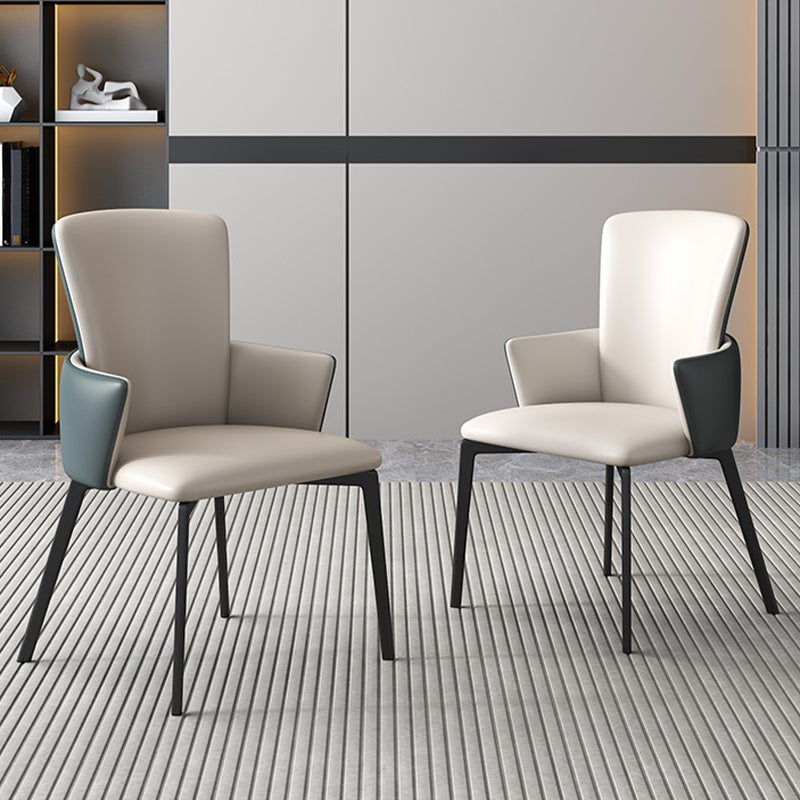 Contemporary 1/3/4/6/9 Pieces Dining Set Rectangle Stone Dining Table Set in White