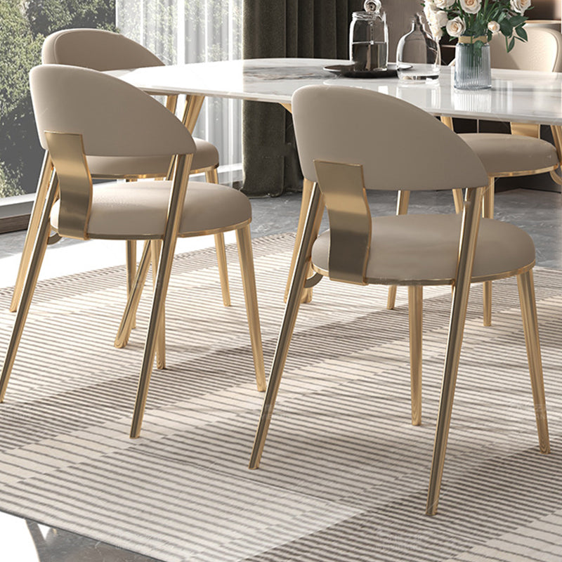 Contemporaneo 1/4/5/7 pezzi mobili tavolo da pranzo rettangolo di pietra impostata in bianco