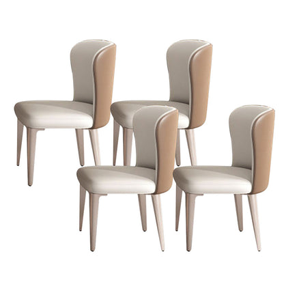 Minimaliste 1/4/5/7 Pièces meubles Rectangle Table à manger Rectangle Ensemble en blanc