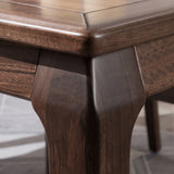 Muebles tradicionales 1/2/7 muebles de muebles de madera sólida mesa de comedor colocada en marrón