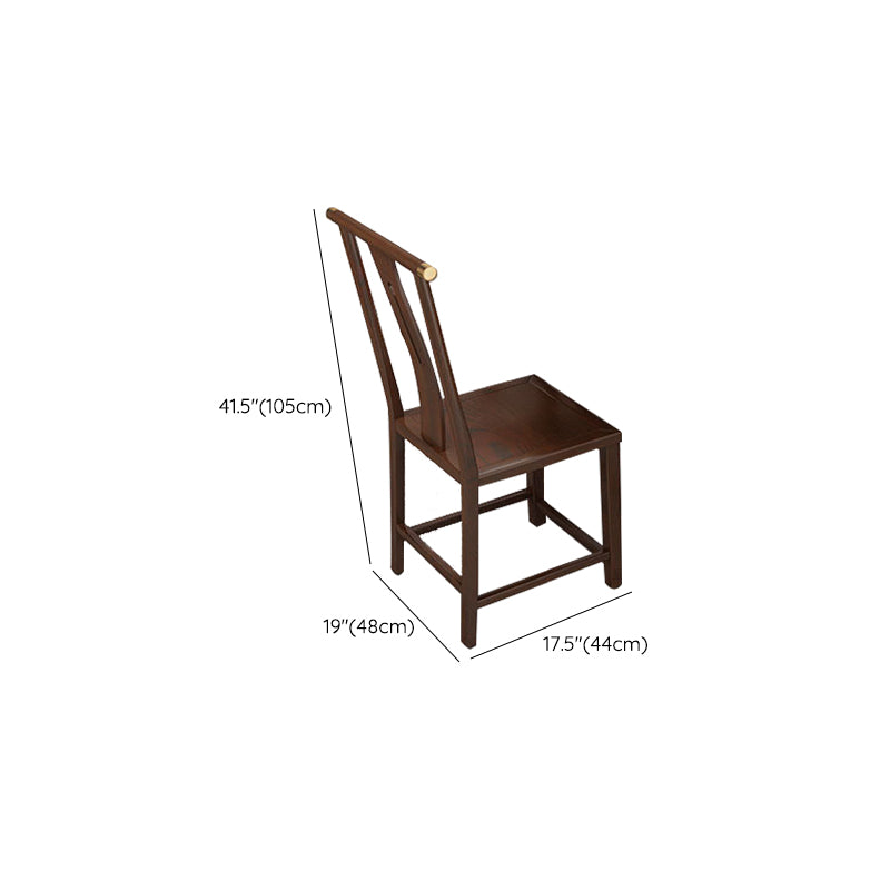 Muebles tradicionales 1/2/5/7 muebles de madera de madera sólida mesa de comedor colocada en marrón