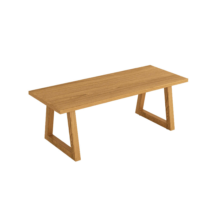 Zeitgenössische 1/2/5 Stücke Möbel Rechteck festes Holz Esstisch in Natur