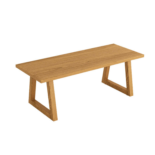 Mueble de muebles contemporáneo 1/2/5 Piezas Rectángulo Mesa de comedor de madera maciza ubicada en natural