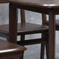 Contemporáneo 1/2/5/7 Piezas Muebles Mesa de comedor de madera sólida Rectángulo Juego en marrón