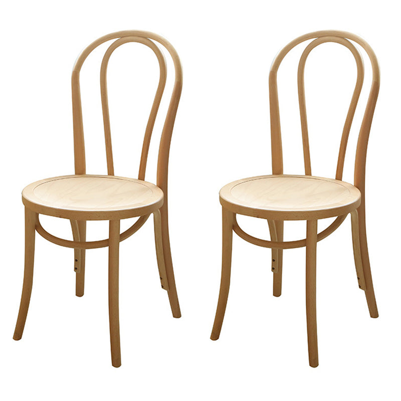 Set da pranzo in legno in solido moderno 1/2/5/7 pezzi Finitura naturale Dinette con sedie in legno