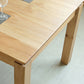 Set da pranzo in legno in solido moderno 1/2/5/7 pezzi Finitura naturale Dinette con sedie in legno