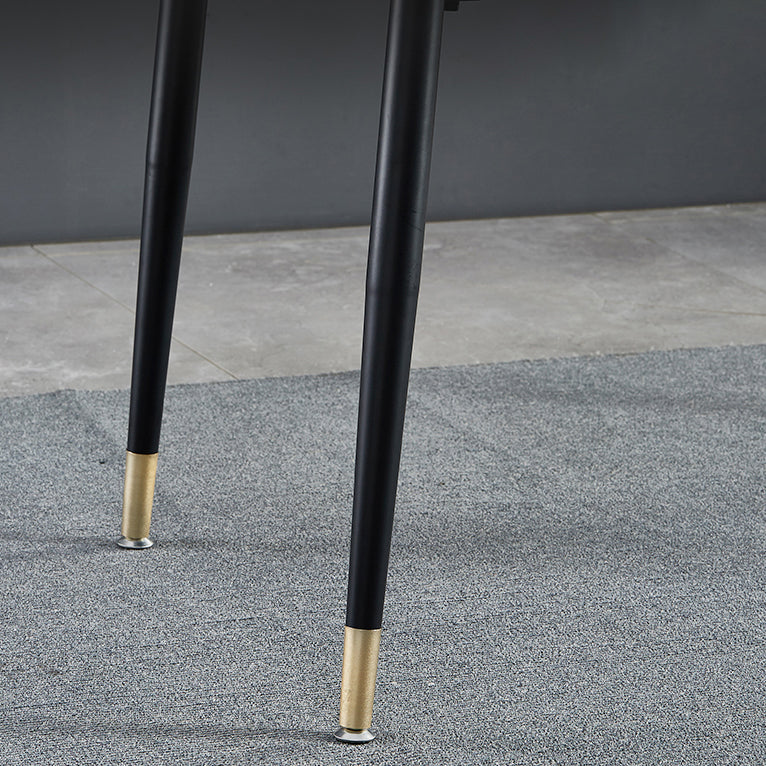 Minimalistisch 1/2/5/6/7 stuks meubels stenen rechthoekige eettafel ingesteld in grijs