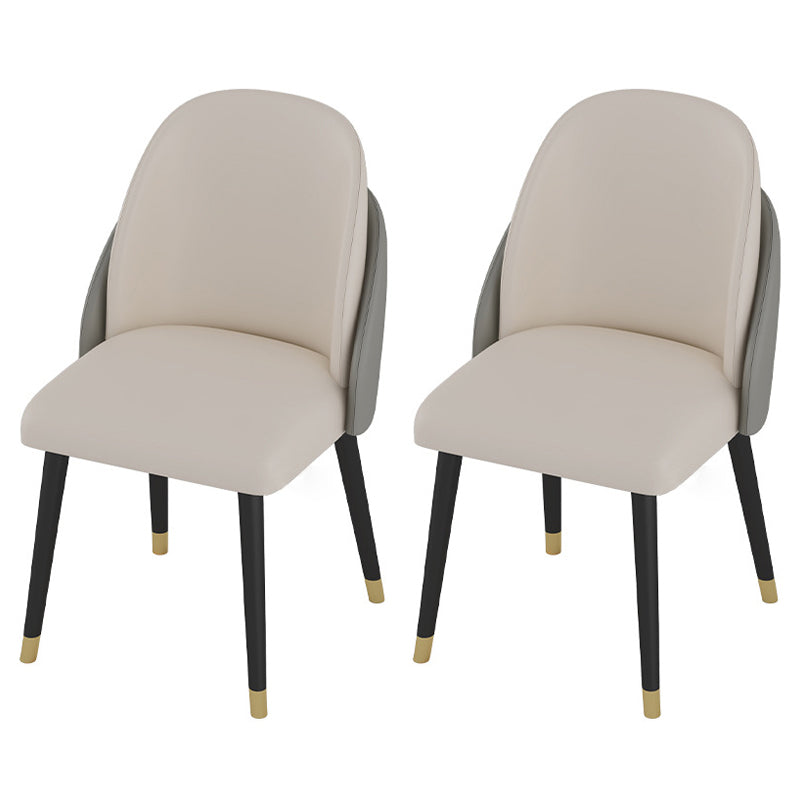 Minimalist 1/2/5/7 Pieces Furniture Stone Rectangle Dining Table Set for Home 2 Beige Chairs Clearhalo 'Dining Room Sets' 'Dining Tables & Seating' 'dining_room_set' 'furn' 'furn_dining_room_set' 'Furniture' 'Kitchen & Dining Furniture' 6543359