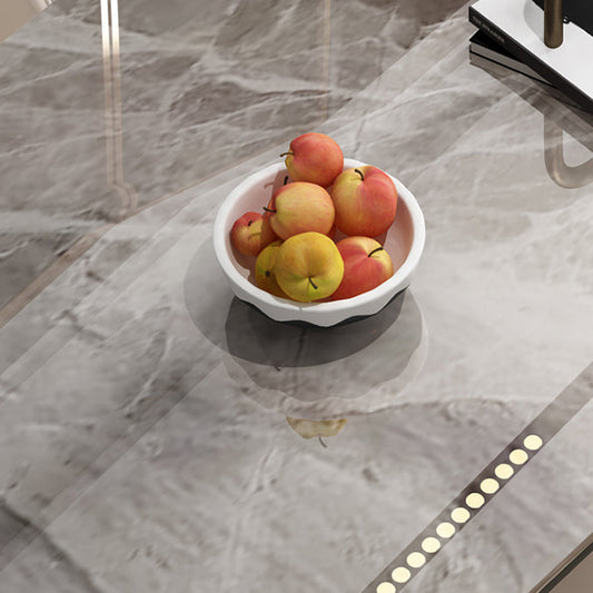 Minimalist 1/2/5/7 Pieces Furniture Stone Rectangle Dining Table Set for Home Clearhalo 'Dining Room Sets' 'Dining Tables & Seating' 'dining_room_set' 'furn' 'furn_dining_room_set' 'Furniture' 'Kitchen & Dining Furniture' 6543365