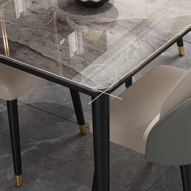 Minimalist 1/2/5/7 Pieces Furniture Stone Rectangle Dining Table Set for Home Clearhalo 'Dining Room Sets' 'Dining Tables & Seating' 'dining_room_set' 'furn' 'furn_dining_room_set' 'Furniture' 'Kitchen & Dining Furniture' 6543366