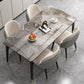 Minimalist 1/2/5/7 Pieces Furniture Stone Rectangle Dining Table Set for Home Clearhalo 'Dining Room Sets' 'Dining Tables & Seating' 'dining_room_set' 'furn' 'furn_dining_room_set' 'Furniture' 'Kitchen & Dining Furniture' 6543369