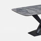 Glanzende grijze glamour eettafel set 1/2/5/7 stukken dinette ingesteld voor thuis