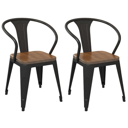 Industrial 1/2/5/7 Pieces Furniture Solid Wood Rectangle Dining Table Set in Brown 2 Light Brown Chairs Clearhalo 'Dining Room Sets' 'Dining Tables & Seating' 'dining_room_set' 'furn' 'furn_dining_room_set' 'Furniture' 'Kitchen & Dining Furniture' 6543408