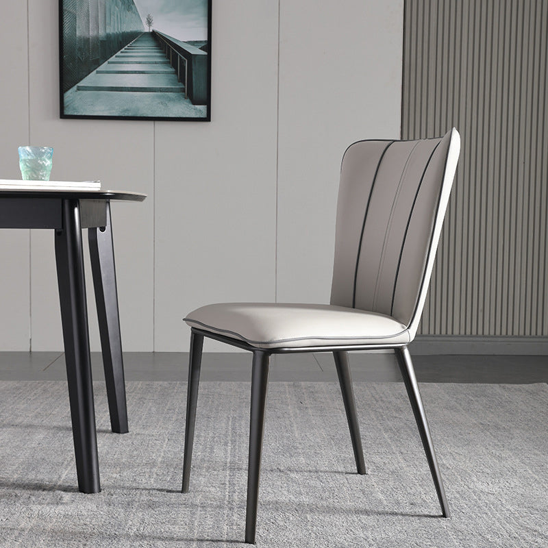 Minimalista 1/2/4/7 pezzi mobili tavolo da pranzo rettangolo di pietra impostata in grigio