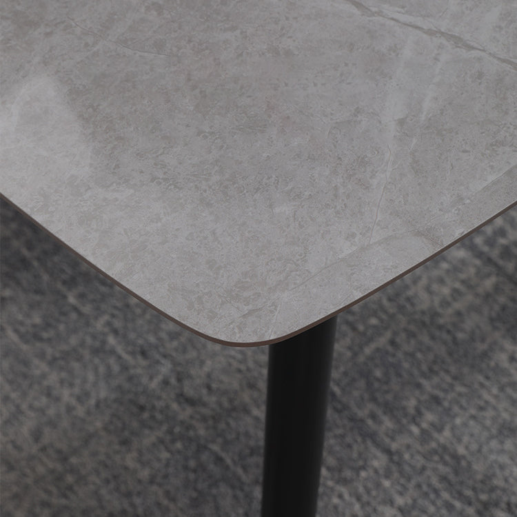 Minimalista 1/2/4/7 pezzi mobili tavolo da pranzo rettangolo di pietra impostata in grigio