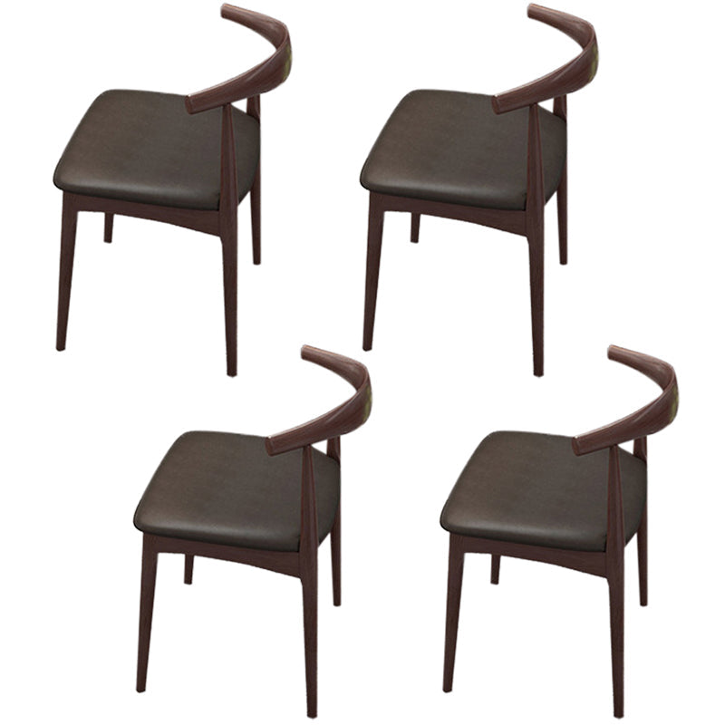 Contemporánea 1/4/5 Piezas Muebles Rectángulo Mesa de comedor de madera maciza colocada en marrón