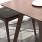 Contemporánea 1/4/5 Piezas Muebles Rectángulo Mesa de comedor de madera maciza colocada en marrón