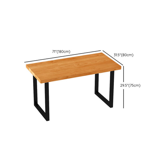Muebles industriales 1/4/5/7 Piezas Mesa de comedor rectángulo de madera maciza colocada en marrón