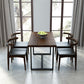 Industrial 1/2/5 Pieces Furniture Rectangle Solid Wood Dining Set in Brown