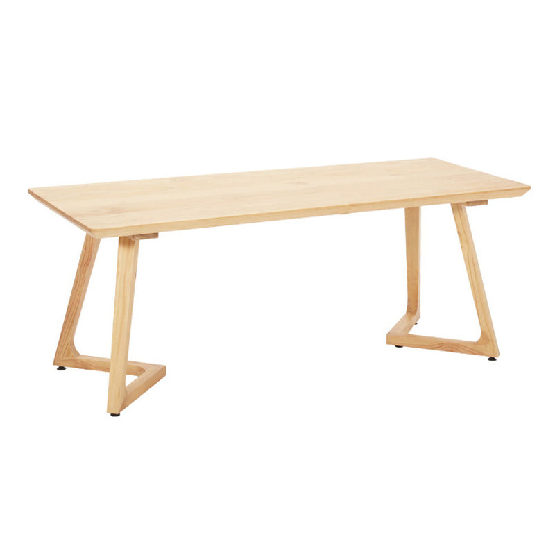 Minimalistisch 1/2/5 stuks meubels vaste houten rechthoek eettafel ingesteld in natuurlijk