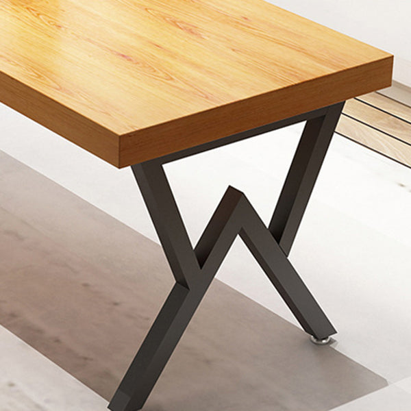 Sillas de comedor de madera sólida de 1/4/5 piezas industriales en marrón