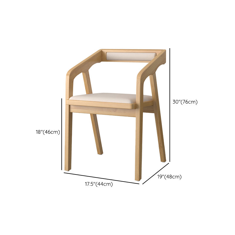 Sillas de comedor de madera sólida de 1/4/5 piezas industriales en marrón