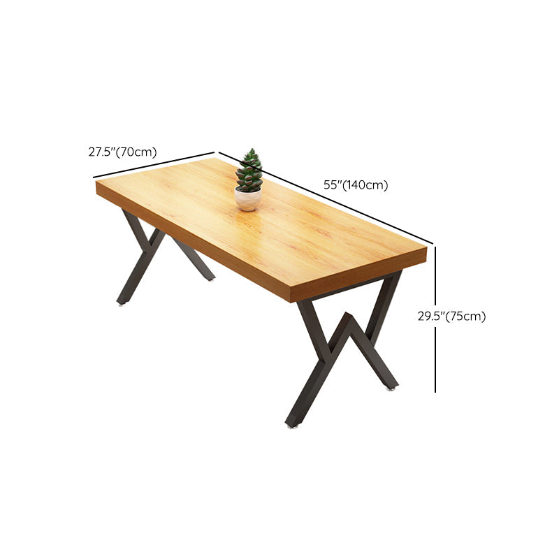 Sillas de comedor de madera sólida de 1/4/5 piezas industriales en marrón