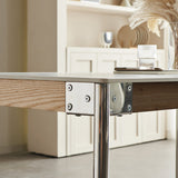 Sintered Stone Dining Table Set 1/4/5 Pcs Rectangle Dining Table with Armless Chairs Clearhalo 'Dining Room Sets' 'Dining Tables & Seating' 'dining_room_set' 'furn' 'furn_dining_room_set' 'Furniture' 'Kitchen & Dining Furniture' 6543695