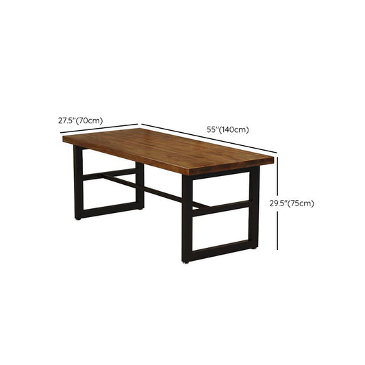 Juego de mesa rectangular de estilo industrial 1/4/5 piezas de comedor con patas de metal para uso en el hogar