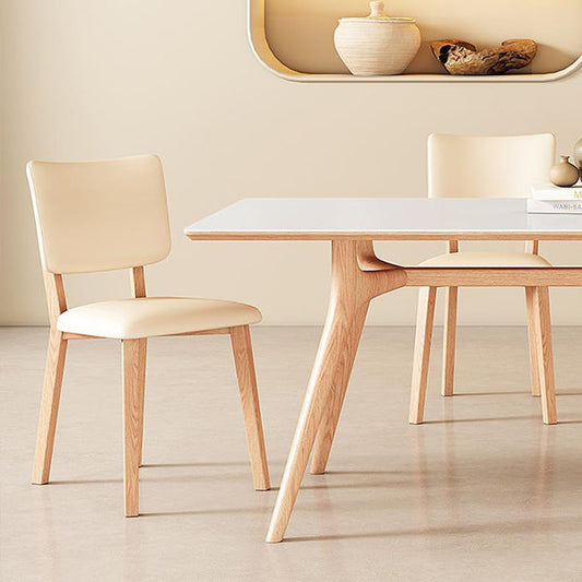Juego de mesa rectangular de estilo moderno 1/2/5/7 Piezas de comedor con patas de madera para uso en el hogar