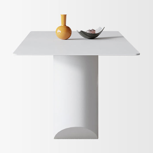 Juego de comedor rectangular 1/4/5/7 PCS Mesa de piedra moderna con sillas de ala