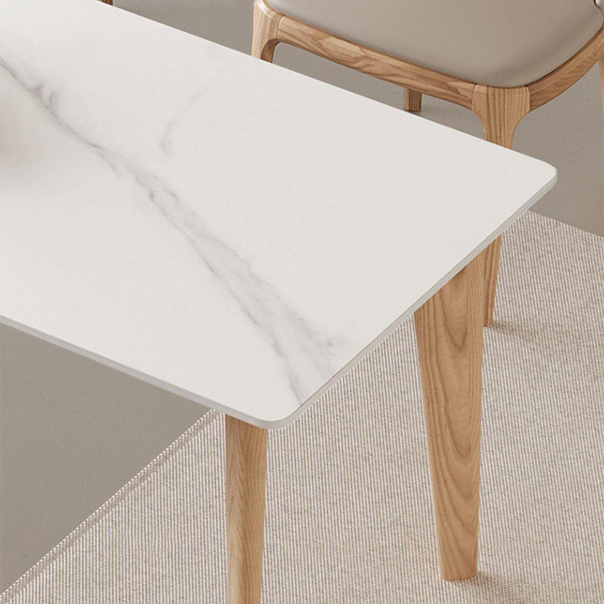 Ensemble de table de rectangle de style moderne 1/3/4