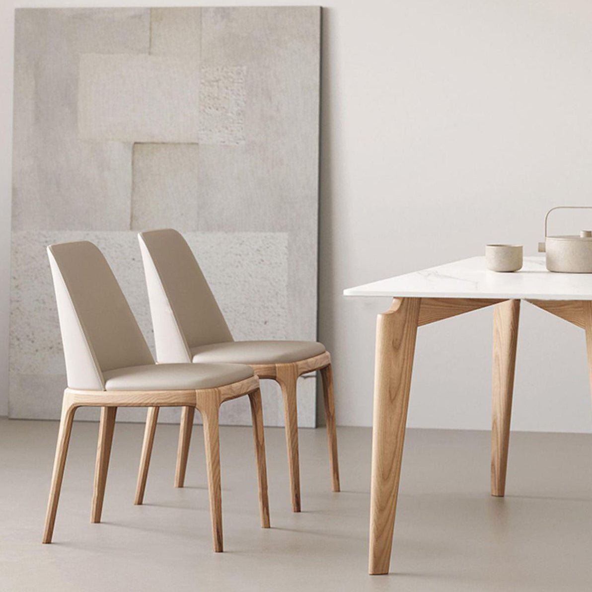 Ensemble de table de rectangle de style moderne 1/3/4