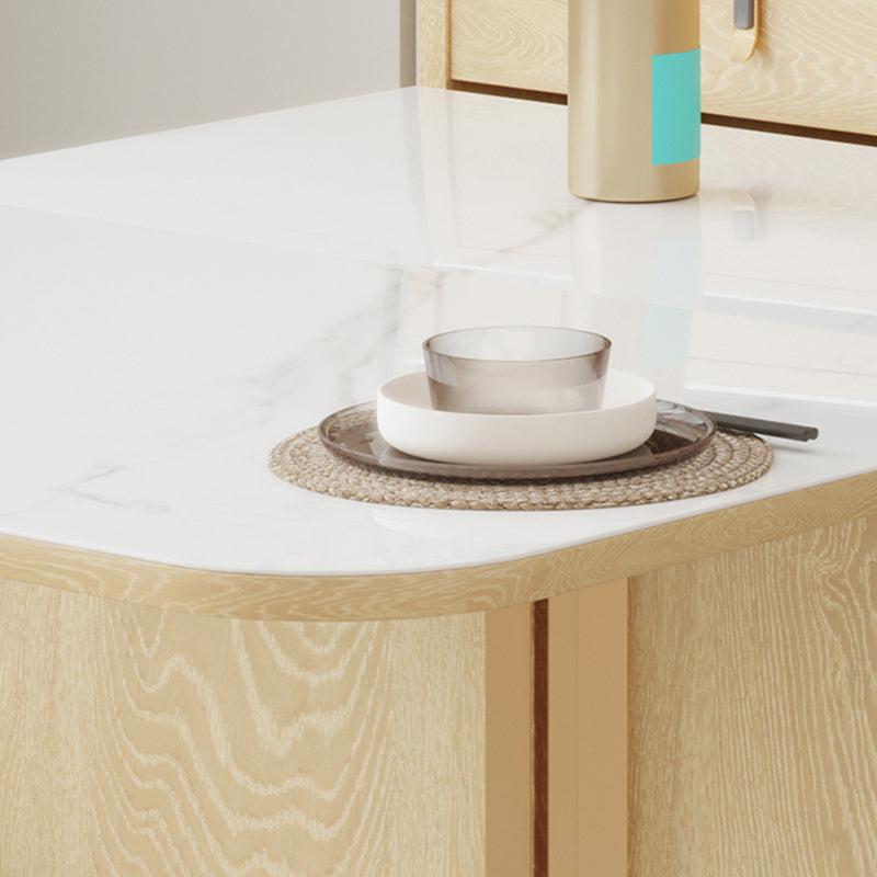 Folding Dining Table Set 1/3/5/7 Pcs Stone Top Dining Table with Upholstered Chairs Clearhalo 'Dining Room Sets' 'Dining Tables & Seating' 'dining_room_set' 'furn' 'furn_dining_room_set' 'Furniture' 'Kitchen & Dining Furniture' 6543897