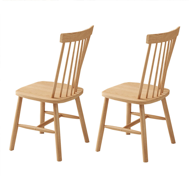 Contemporary 1/2/5/7 Pieces Furniture Rectangle Solid Wood Dining Table Set in Natural 2 Wood Chairs Clearhalo 'Dining Room Sets' 'Dining Tables & Seating' 'dining_room_set' 'furn' 'furn_dining_room_set' 'Furniture' 'Kitchen & Dining Furniture' 6543909