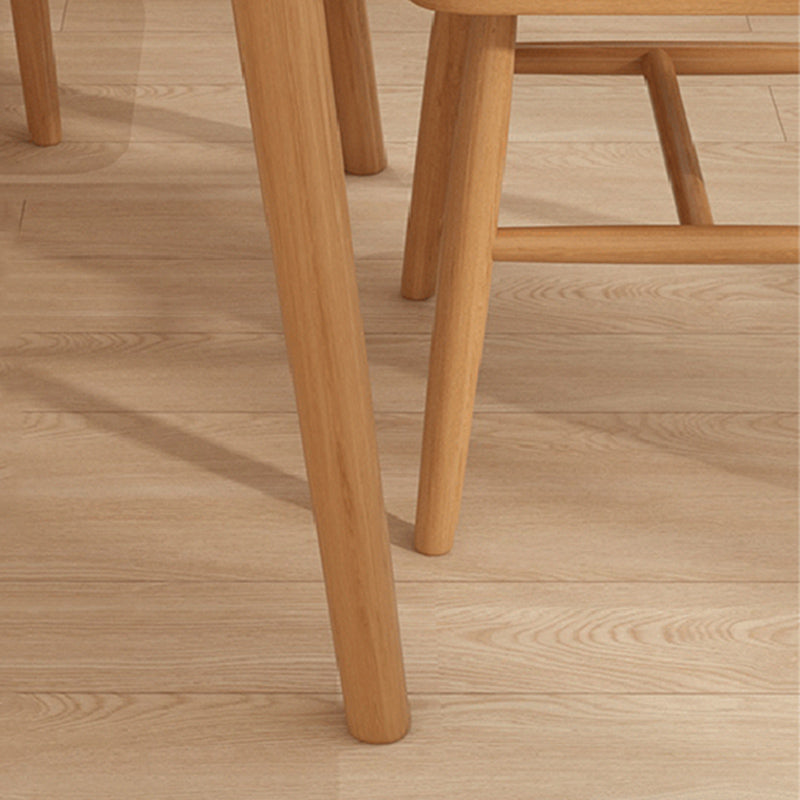 Set da pranzo in legno massiccio 1/5 pezzi tavolo da pranzo rettangolare con sedie posteriori a stecca