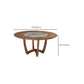 Modern Dining Set 1/4/5/7 Pcs Round Solid Wood Dining Table and Armless Chairs